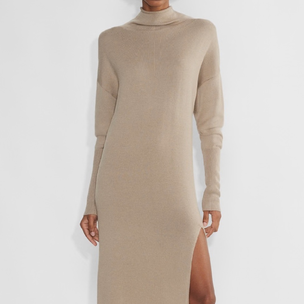 Light Grey | Wilfred | 100% Merino Wool Dress | Size L
